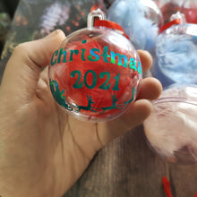 Load image into Gallery viewer, round feather baubles