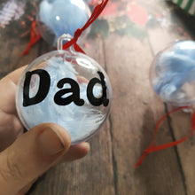 Load image into Gallery viewer, round feather baubles