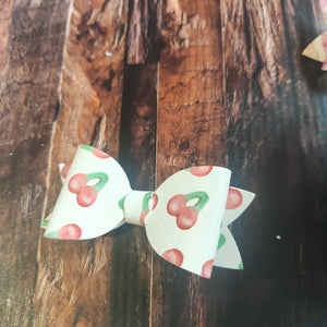 Muted Cherries bow