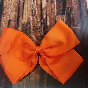 Extra large orange ribbon bow