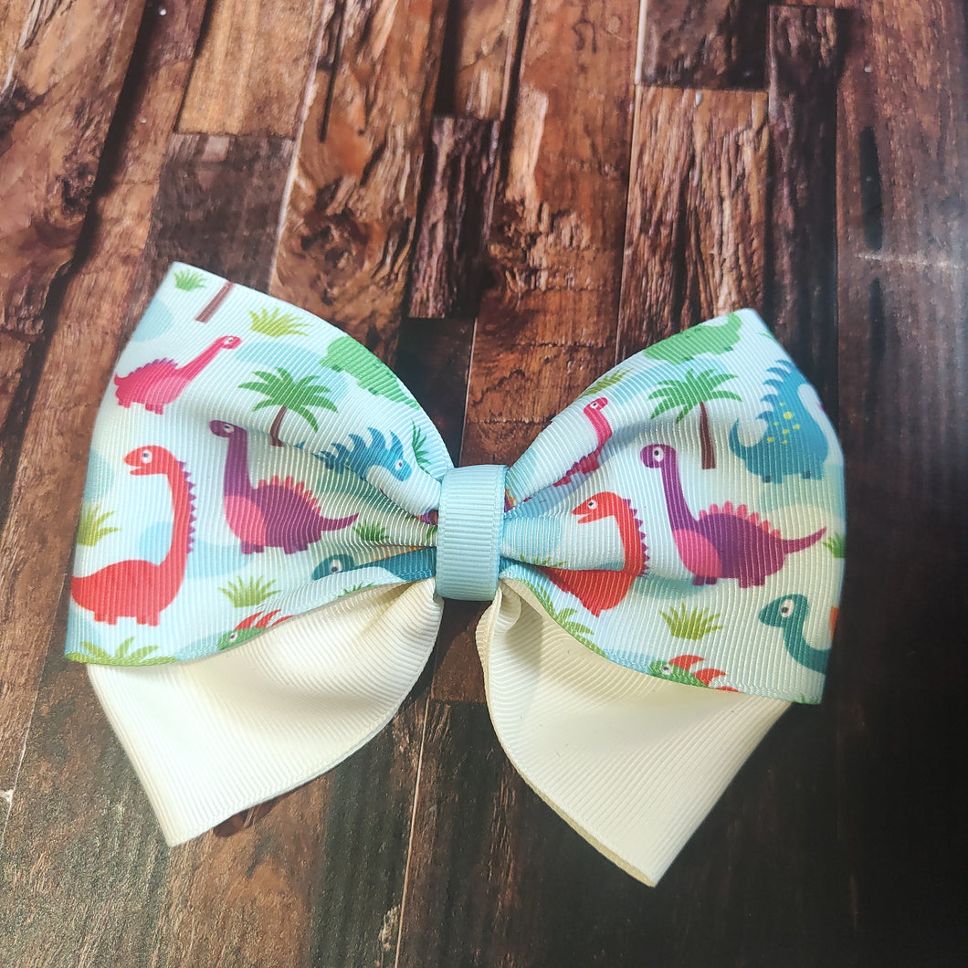 Dinosaur ribbon bow