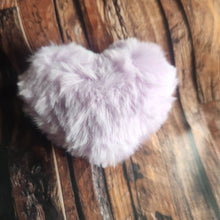 Load image into Gallery viewer, Fluffy heart keyring

