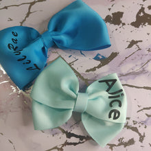 Load image into Gallery viewer, Small personalised hair bows
