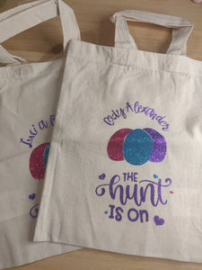 The hunt is on personalised easter bag