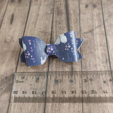 Load image into Gallery viewer, Navy Bunny Hair Bow
