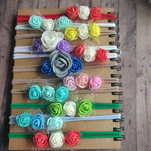 Load image into Gallery viewer, nylon headbands with flowers
