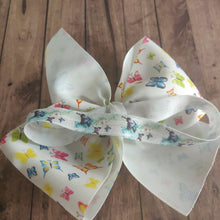 Load image into Gallery viewer, Butterfly headband, over the top bow
