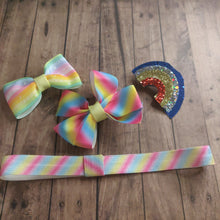 Load image into Gallery viewer, rainbow Interchangeable headband set
