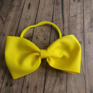 Yellow tux bow headband