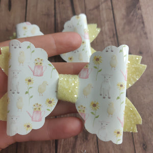 Spring Lamb, Chicken & Flower Bow