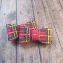 Load image into Gallery viewer, Red tartan pigtail set
