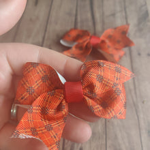 Load image into Gallery viewer, red Tartan pigtail set
