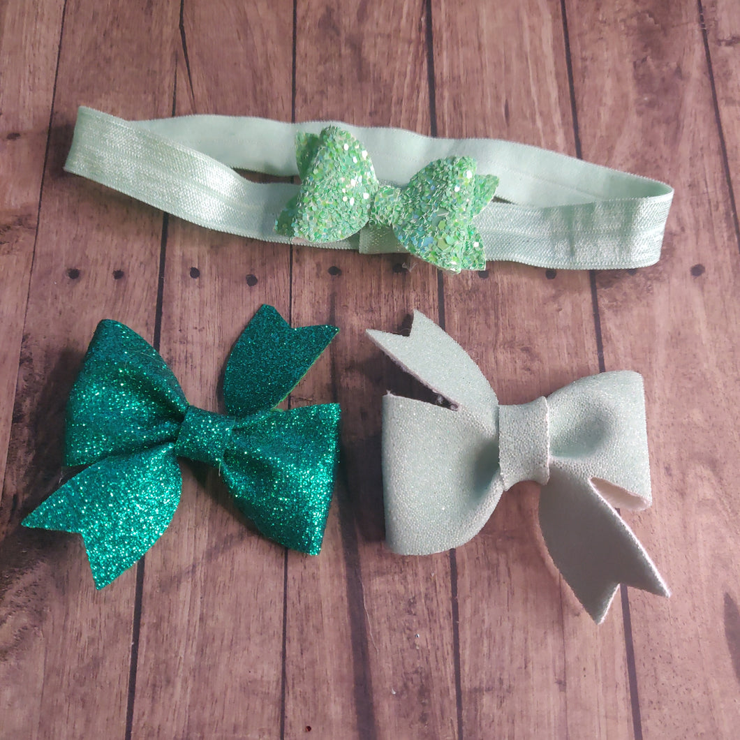 interchangeable green headband gift set
