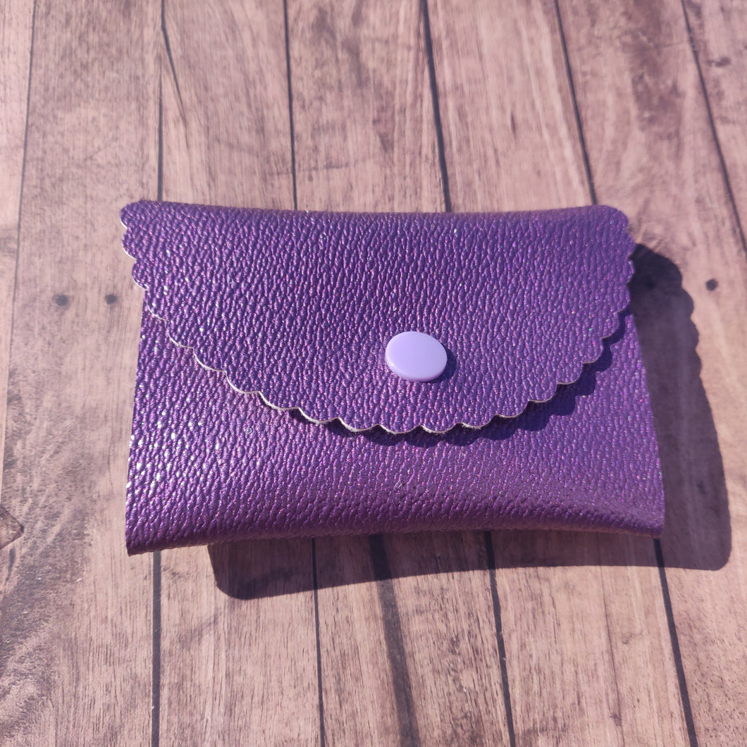 Purple pouch purse