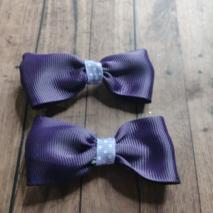 Purple Pigtail bows