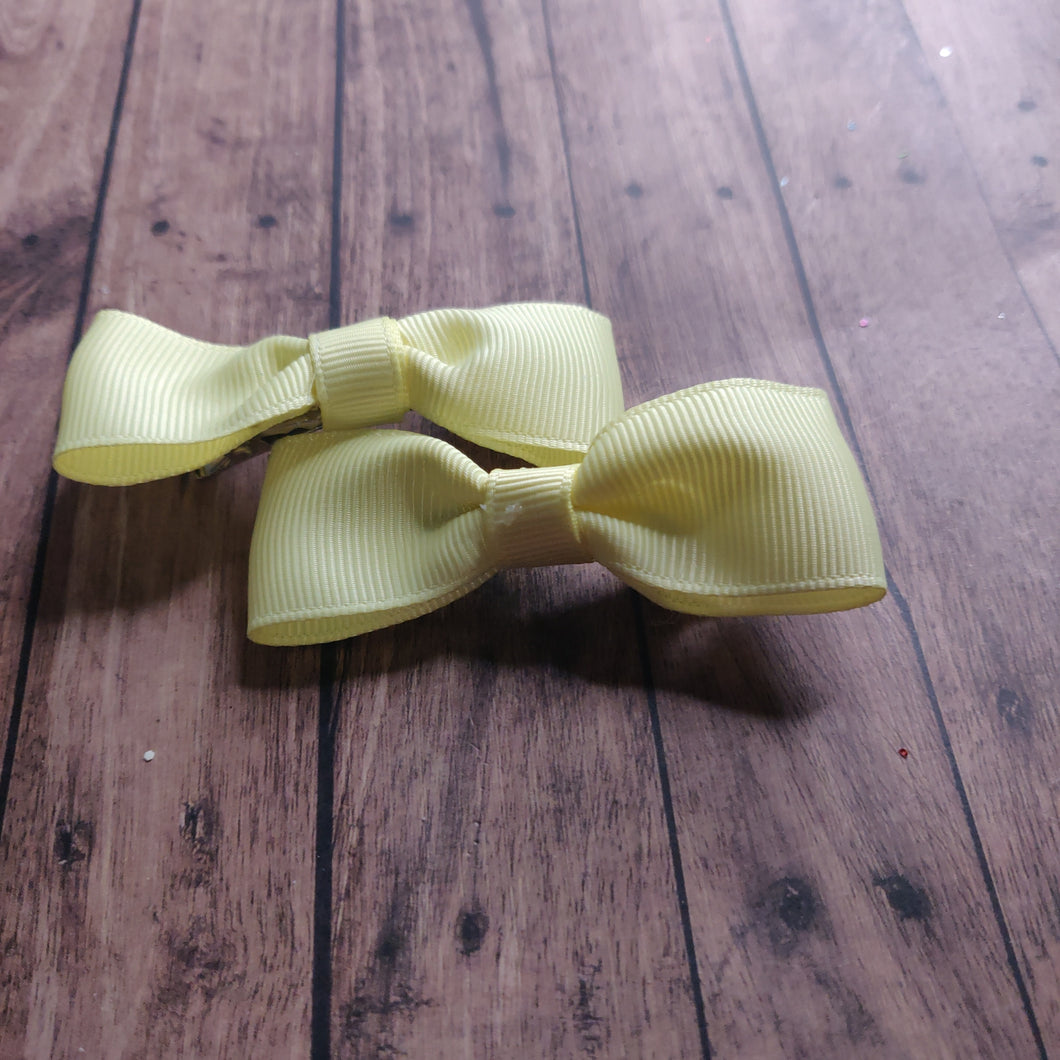 Yellow Pigtail bows