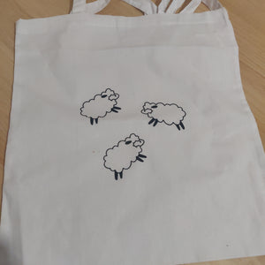 white sheep bag