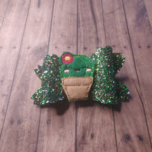Load image into Gallery viewer, cactus glitter bow
