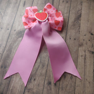 strawberry cheer bow