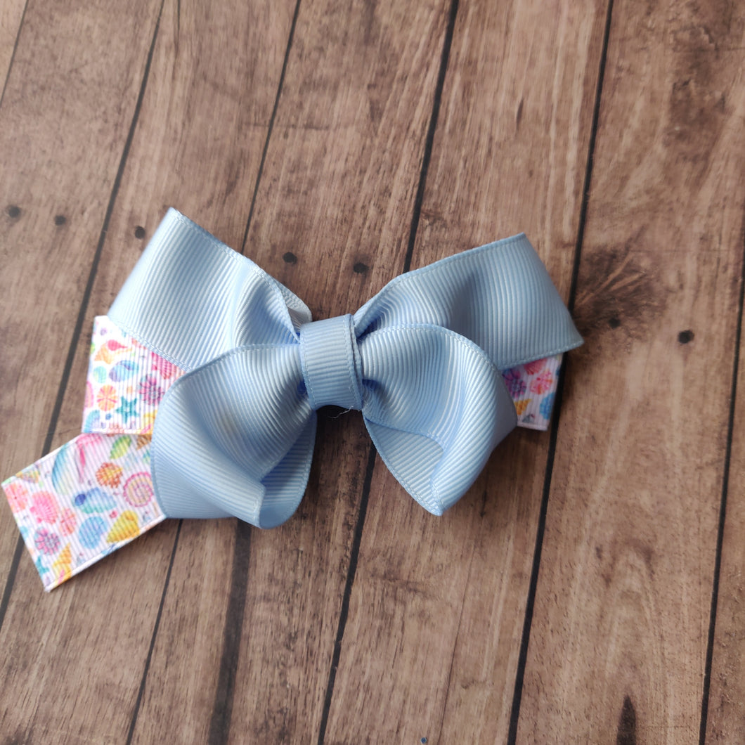 shell square tailed boutique bow