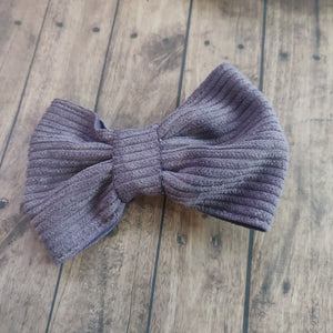 purple cord bow