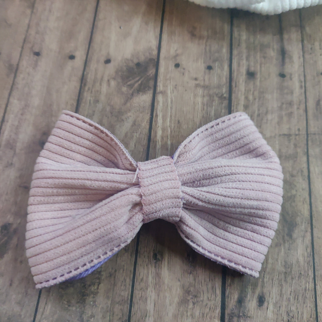 lilac cord bow