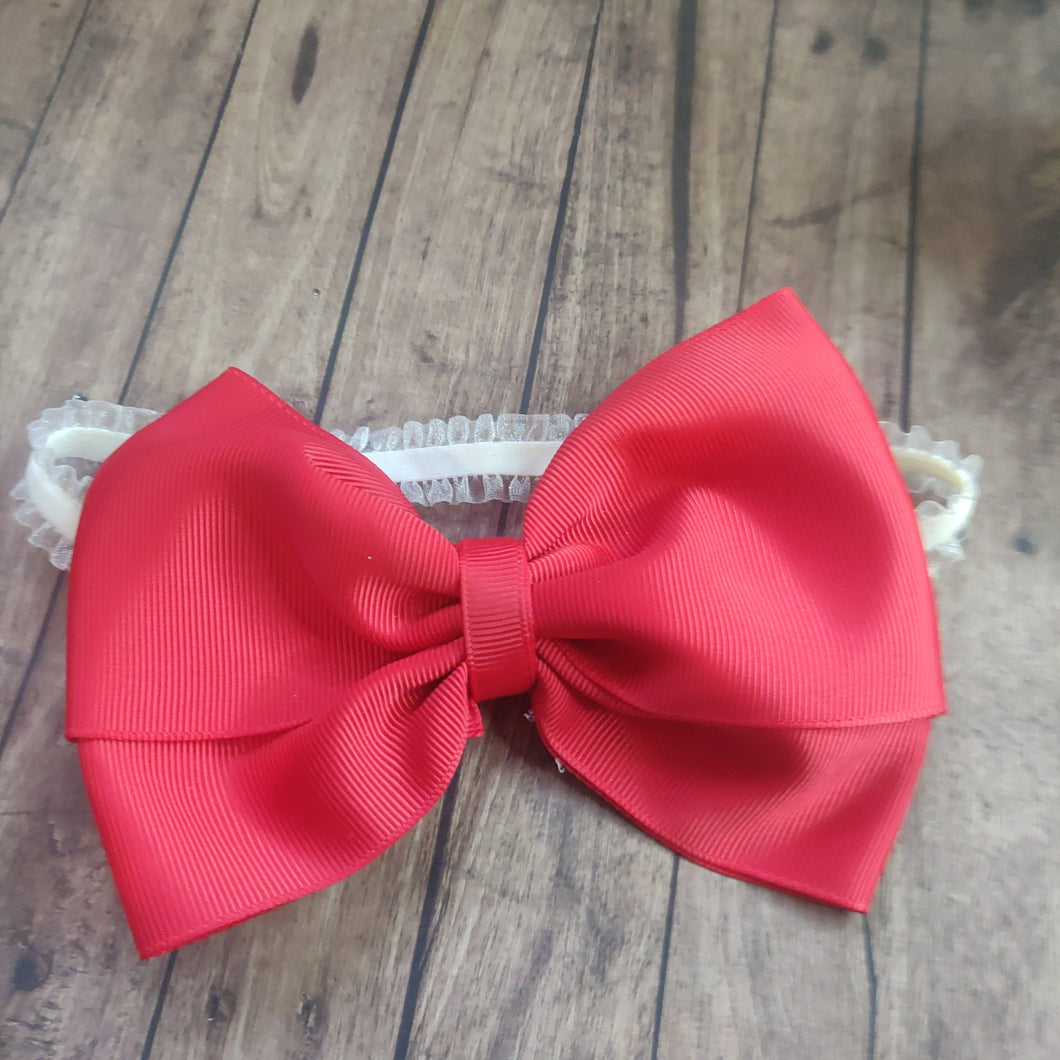 red nylon headband