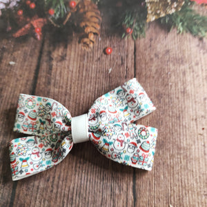 Christmas mix up hair bow