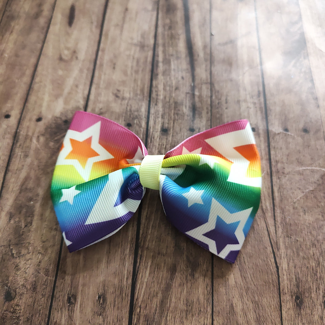 rainbow starry bow