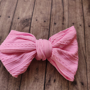 pink nylon bow