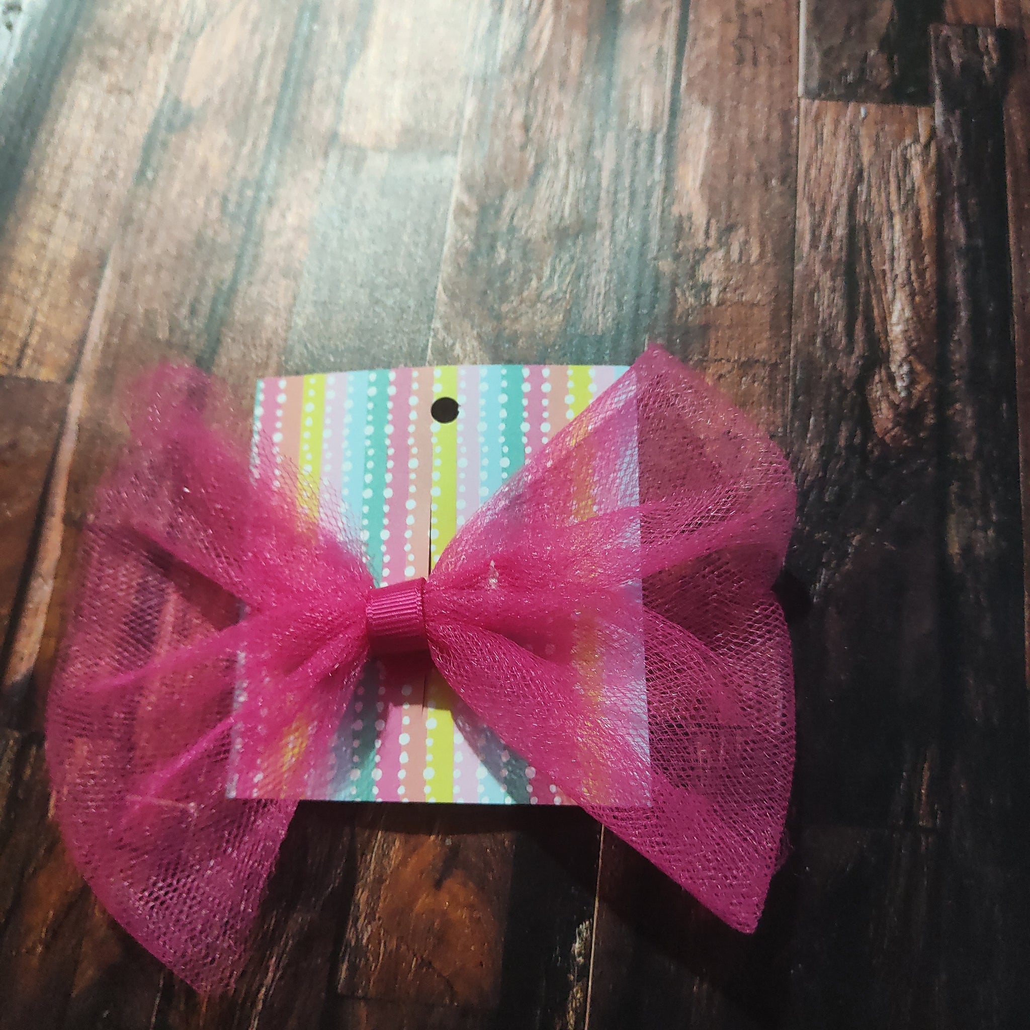 hot pink tulle bow – 3d beauty brand