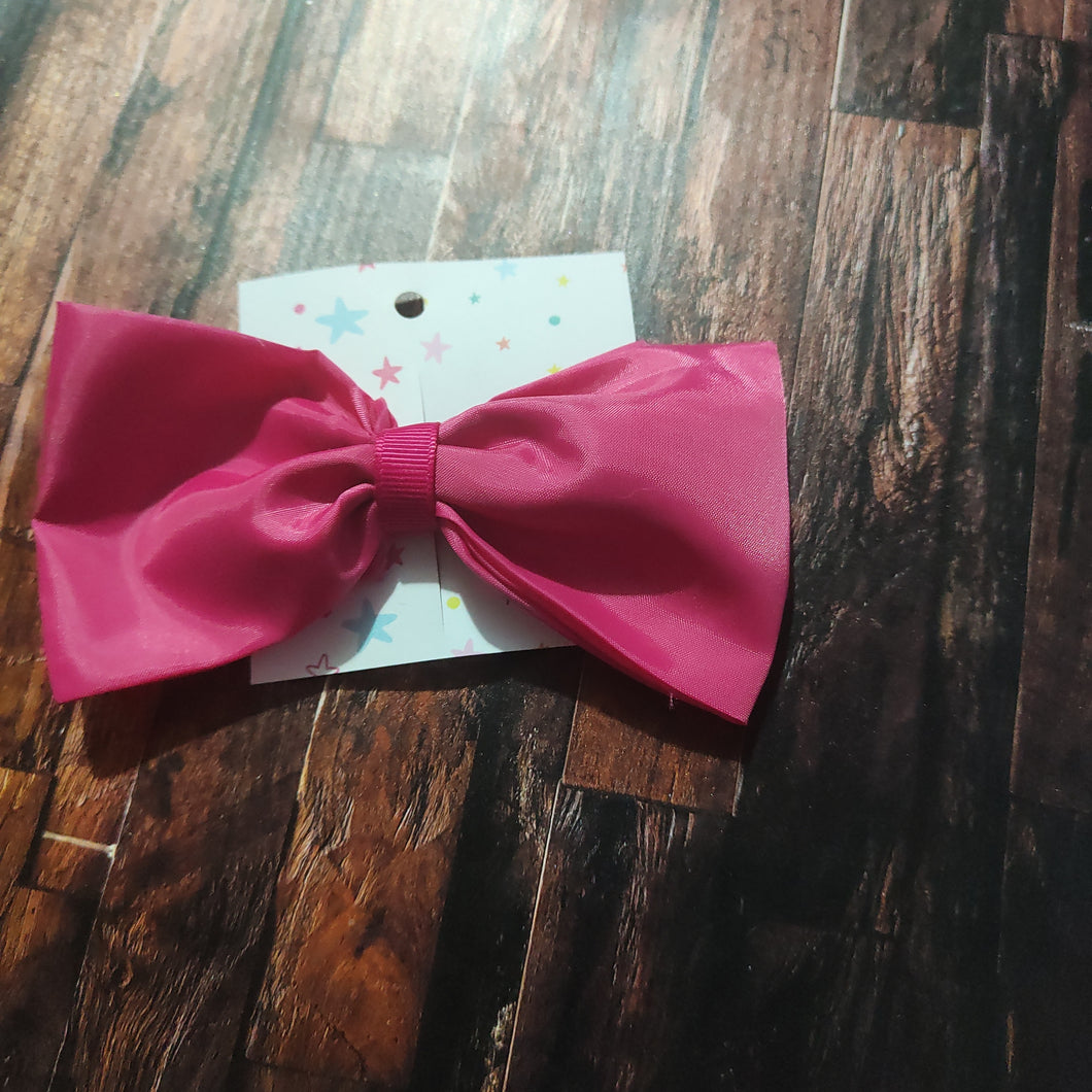 hot pink taffeta bow