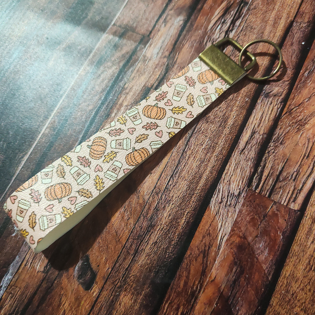 pumpkin spice wristlet