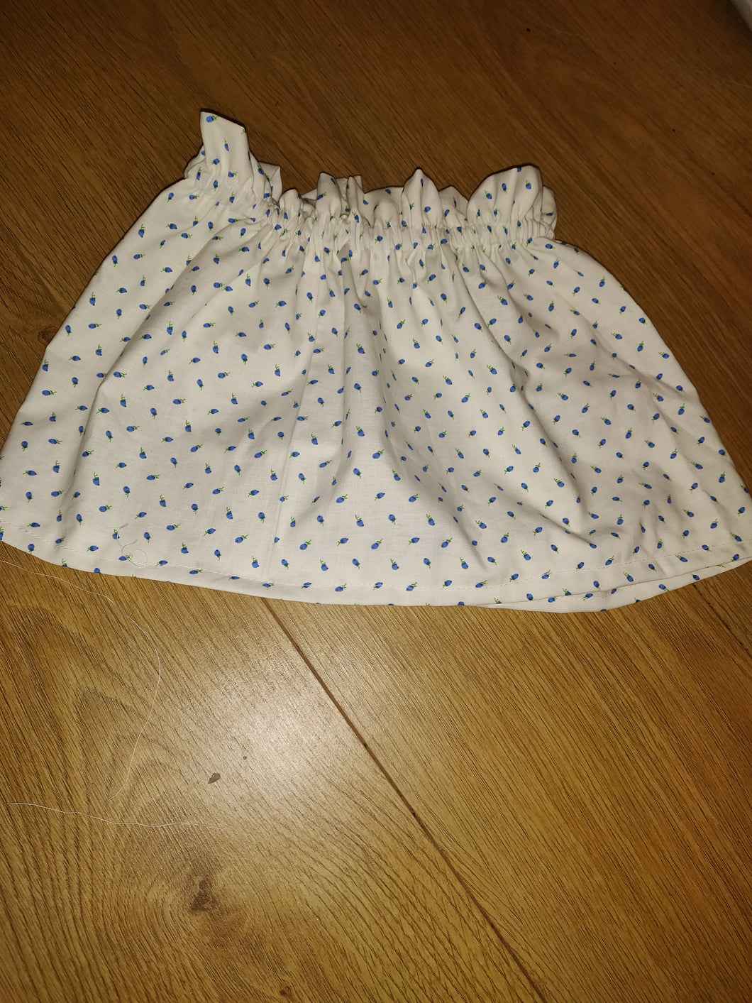 Blue Flower Skirt Age 2-3